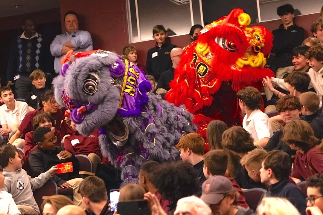 Lion Dance Performance at BC High